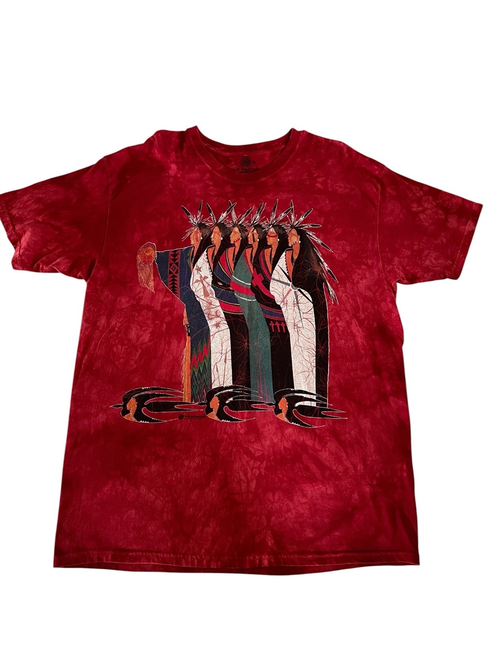 The Mountain Vintage 90s Meeting of the Clan Seekers Gina Gray Tie Dye Tee 2XL